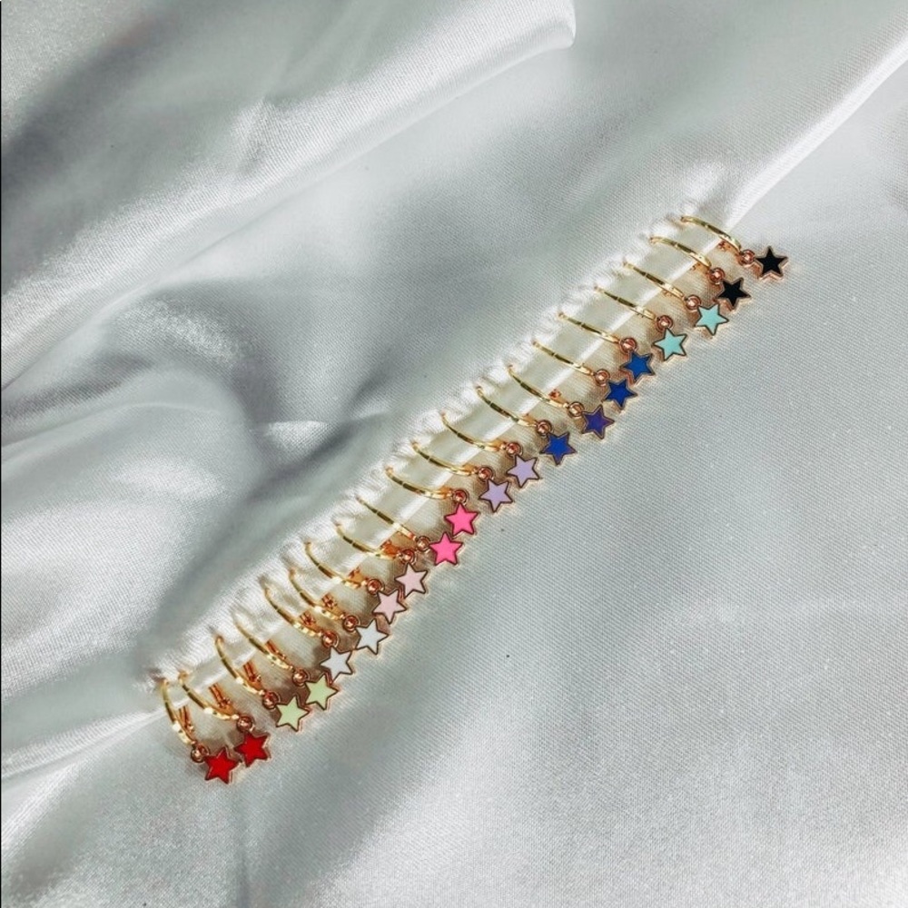 STAR HOOP EARRINGS